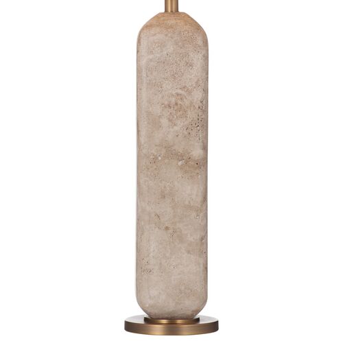 Bexley Travertine Table Lamp, Beige 3 Bexley Travertine Table Lamp, Beige