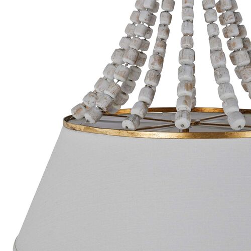 Soma Pendant, Antique Gold/White 3 Soma Pendant, Antique Gold/White