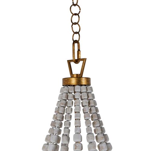 Soma Pendant, Antique Gold/White 4 Soma Pendant, Antique Gold/White