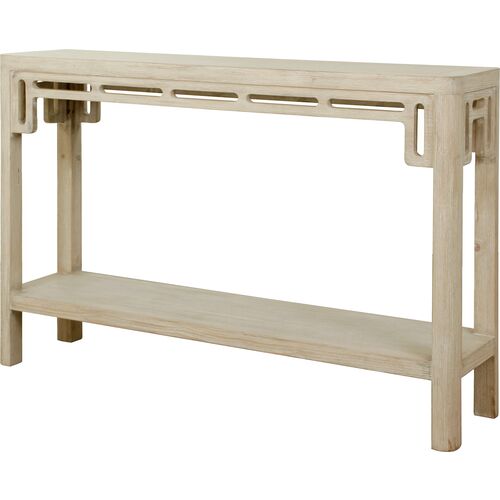 Brianne 47" Console Table, Weathered Whitewash 1 Brianne 47" Console Table, Weathered Whitewash