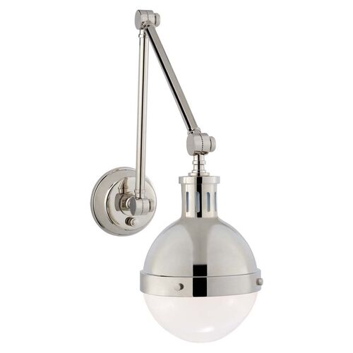 Hicks Library Sconce, Polished Nickel 1 Hicks Library Sconce, Polished Nickel