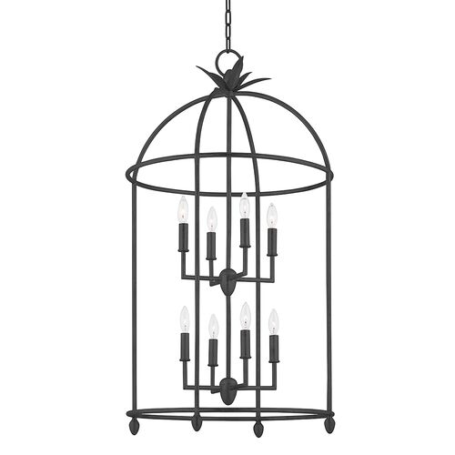 Brooks 8-Light Pendant, Black Iron 1 Brooks 8-Light Pendant, Black Iron