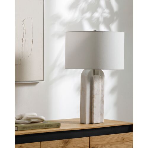 Atlas Marble Table Lamp, White 2 Atlas Marble Table Lamp, White