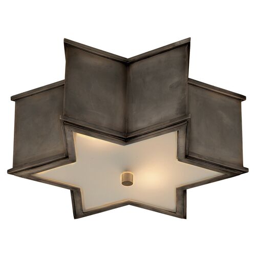 Sophia Flush Mount, Gunmetal