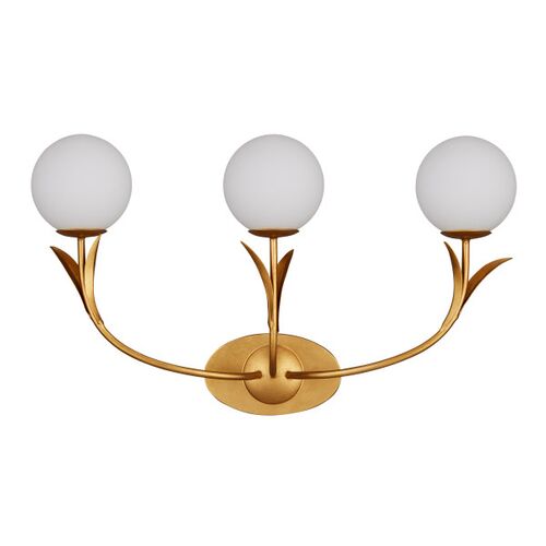 Rossville 3-Light Wall Sconce, Gold 1 Rossville 3-Light Wall Sconce, Gold