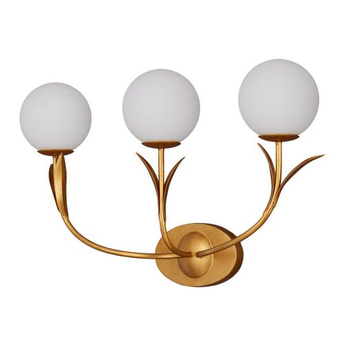 Rossville 3-Light Wall Sconce, Gold 5 Rossville 3-Light Wall Sconce, Gold