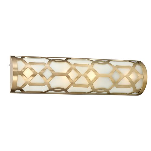 1-Light Bath Bar, Aged Brass 1 1-Light Bath Bar, Aged Brass