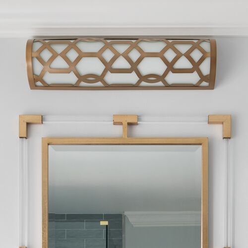 1-Light Bath Bar, Aged Brass 2 1-Light Bath Bar, Aged Brass
