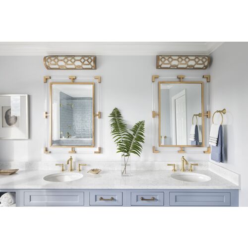 1-Light Bath Bar, Aged Brass 5 1-Light Bath Bar, Aged Brass