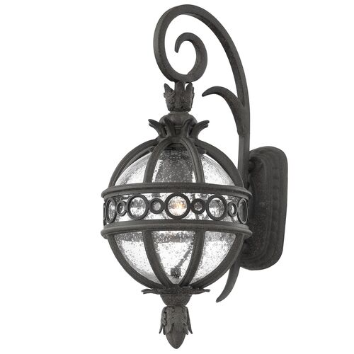 Cora Globe Outdoor Wall Sconce, French Iron 1 Cora Globe Outdoor Wall Sconce, French Iron