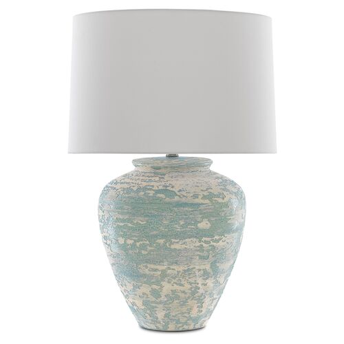 Mimi Table Lamp, Aqua/Cream 3 Mimi Table Lamp, Aqua/Cream