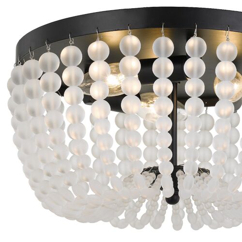 Rylee 3-Light Flush Mount, Matte Black 2 Rylee 3-Light Flush Mount, Matte Black