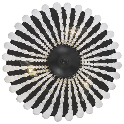 Rylee 3-Light Flush Mount, Matte Black 3 Rylee 3-Light Flush Mount, Matte Black
