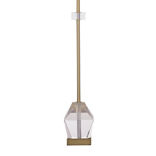 Hailey Crystal Table/Buffet Lamp, Clear/Gold 3 Hailey Crystal Table/Buffet Lamp, Clear/Gold
