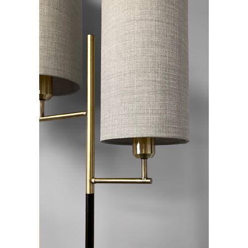 Orion Floor Lamp, Black/Antique Brass 3 Orion Floor Lamp, Black/Antique Brass