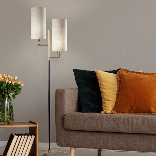 Orion Floor Lamp, Black/Antique Brass 4 Orion Floor Lamp, Black/Antique Brass