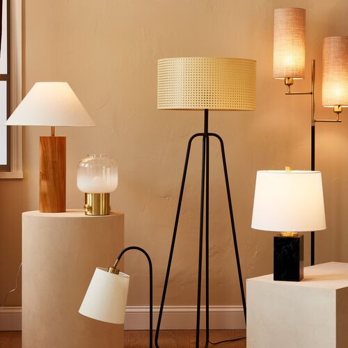 Orion Floor Lamp, Black/Antique Brass 6 Orion Floor Lamp, Black/Antique Brass