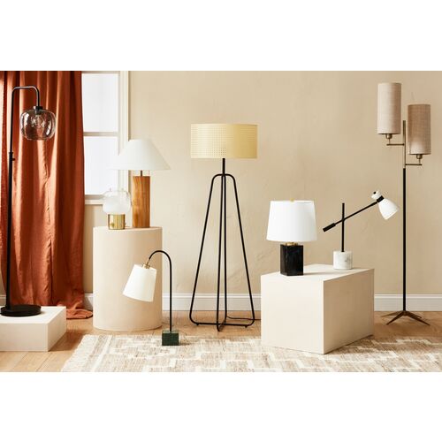 Orion Floor Lamp, Black/Antique Brass 7 Orion Floor Lamp, Black/Antique Brass