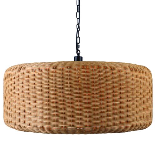 Cora Coastal Pendant, Natural Rattan 1 Cora Coastal Pendant, Natural Rattan