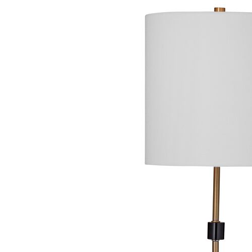Oden Marble Bufet Lamp, Black/Brass 3 Oden Marble Bufet Lamp, Black/Brass