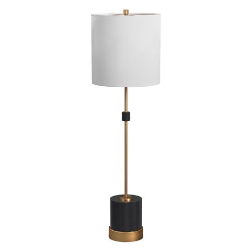 Oden Marble Bufet Lamp, Black/Brass 5 Oden Marble Bufet Lamp, Black/Brass