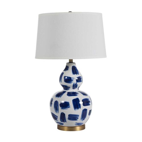 Luca Table Lamp, Blue Brushstroke 1 Luca Table Lamp, Blue Brushstroke