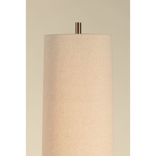 Thane Ceramic Floor Lamp, Meditation Grey/Natural Linen 11 Thane Ceramic Floor Lamp, Meditation Grey/Natural Linen