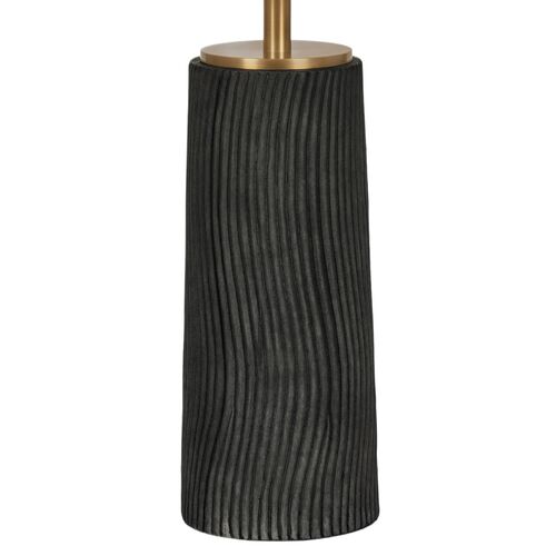 Thane Ceramic Floor Lamp, Meditation Grey/Natural Linen 7 Thane Ceramic Floor Lamp, Meditation Grey/Natural Linen