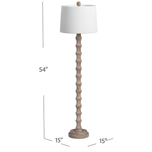 Torian Floor Lamp, Natural 6 Torian Floor Lamp, Natural