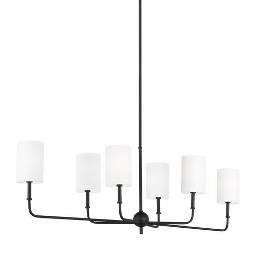 Foxdale Transitional Dimmable 6-Light Linear Chandelier 2 Foxdale Transitional Dimmable 6-Light Linear Chandelier