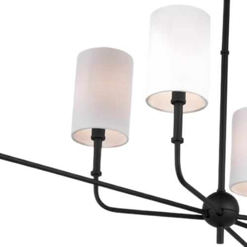 Foxdale Transitional Dimmable 6-Light Linear Chandelier 4 Foxdale Transitional Dimmable 6-Light Linear Chandelier
