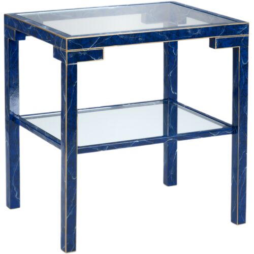 Decker Side Table, Lapis 1 Decker Side Table, Lapis