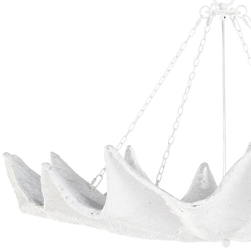 Clam Chandelier, White 3 Clam Chandelier, White