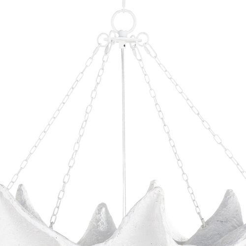 Clam Chandelier, White 6 Clam Chandelier, White