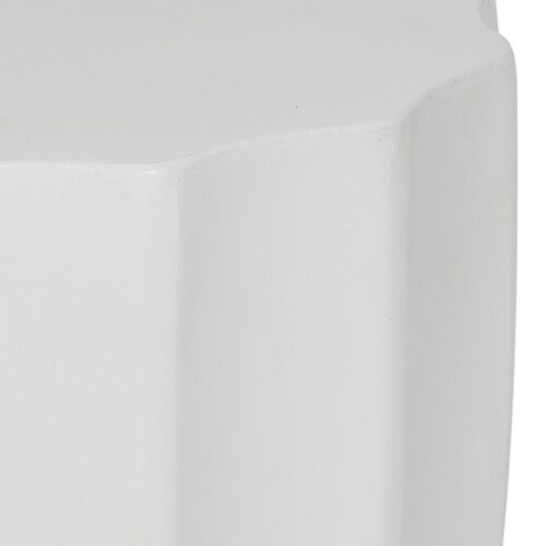 Vasan Outdoor Concrete Side Table, Ivory 2 Vasan Outdoor Concrete Side Table, Ivory