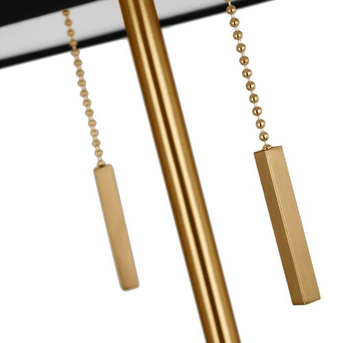 Ellison Transitional 2-Light Medium Desk Lamp, Burnished Brass Gold 4 Ellison Transitional 2-Light Medium Desk Lamp, Burnished Brass Gold