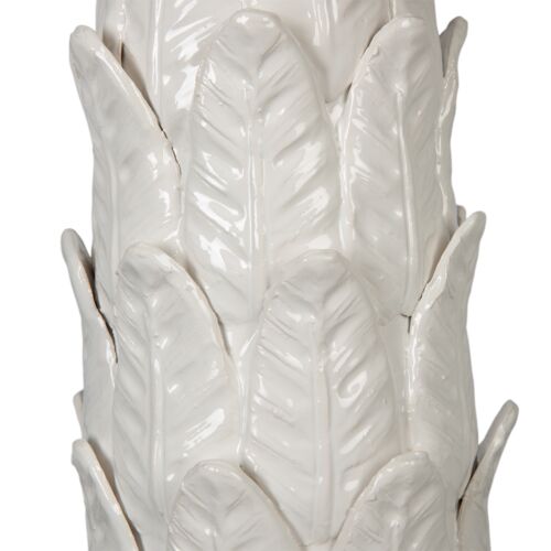 Kona Palm Blanc Ceramic Table Lamp, White 2 Kona Palm Blanc Ceramic Table Lamp, White