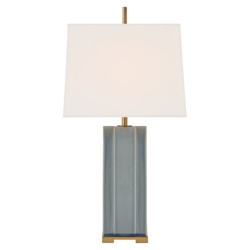 Niki Table Lamp, Polar Blue Crackle 1 Niki Table Lamp, Polar Blue Crackle