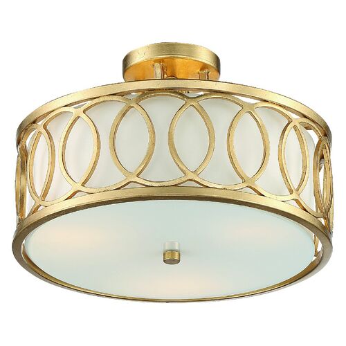 Graham 3-Light Ceiling Mount, Antique Gold 2 Graham 3-Light Ceiling Mount, Antique Gold