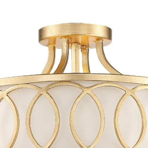 Graham 3-Light Ceiling Mount, Antique Gold 4 Graham 3-Light Ceiling Mount, Antique Gold