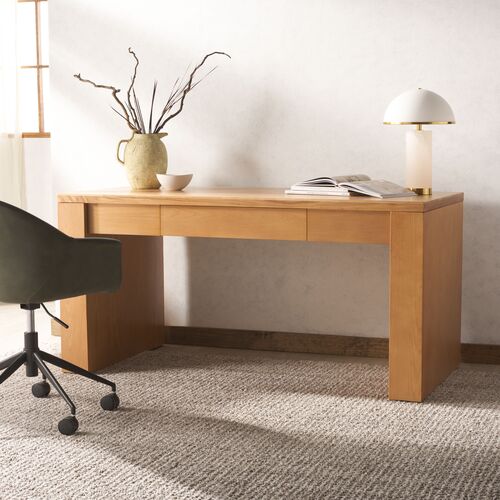 Niven Wood Desk, Natural 2 Niven Wood Desk, Natural
