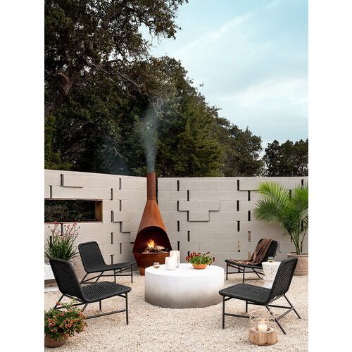 Levi Outdoor Chair, Dark Gray 4 Levi Outdoor Chair, Dark Gray