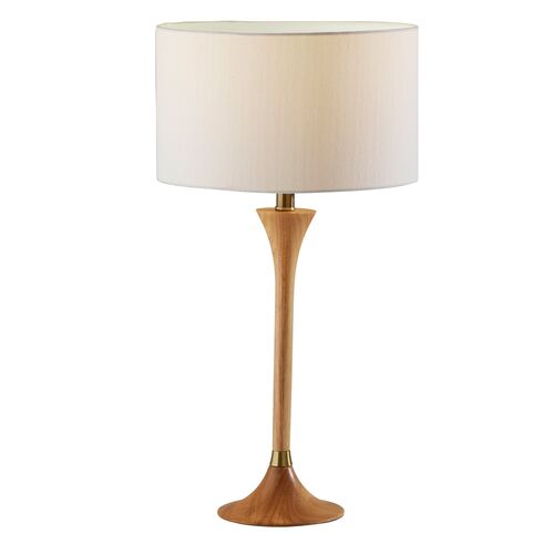 Sadie Table Lamp, Natural/ Brass 1 Sadie Table Lamp, Natural/ Brass