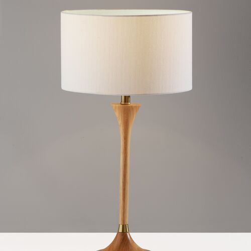 Sadie Table Lamp, Natural/ Brass 2 Sadie Table Lamp, Natural/ Brass