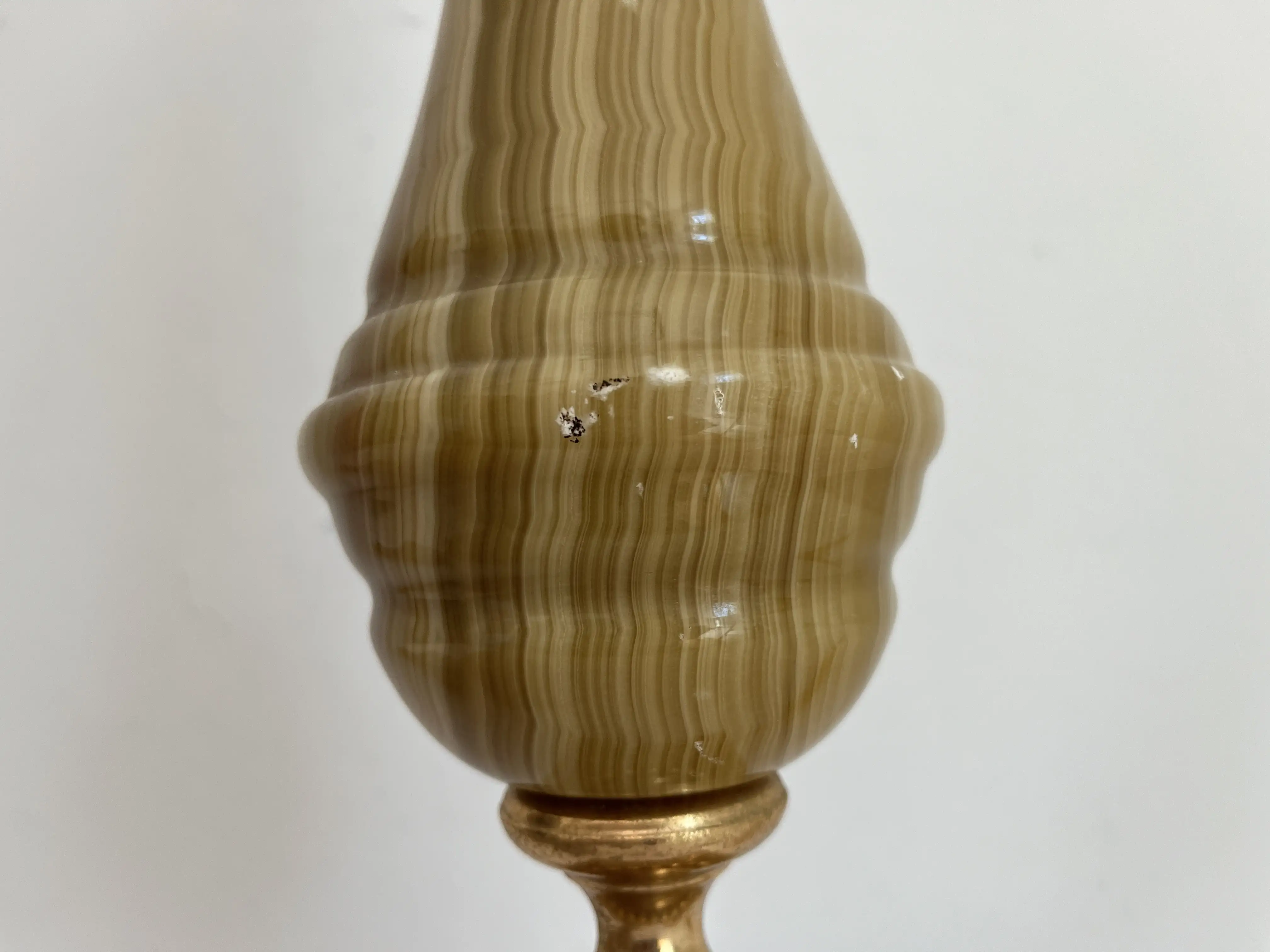 1950s Italian Onyx Lamps, Pair 6 1950s Italian Onyx Lamps, Pair