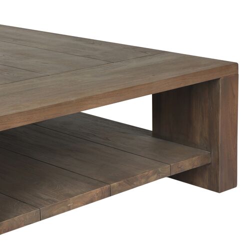 Joan Outdoor Teak Coffee Table, Stained Heritage Brown 11 Joan Outdoor Teak Coffee Table, Stained Heritage Brown