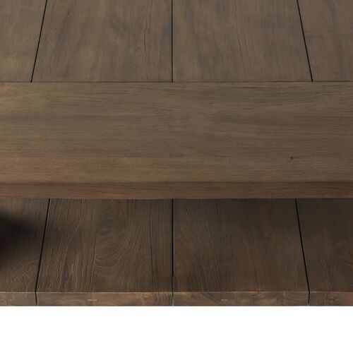 Joan Outdoor Teak Coffee Table, Stained Heritage Brown 12 Joan Outdoor Teak Coffee Table, Stained Heritage Brown