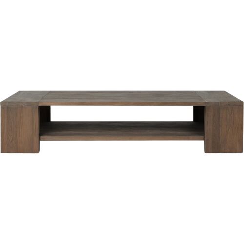 Joan Outdoor Teak Coffee Table, Stained Heritage Brown 5 Joan Outdoor Teak Coffee Table, Stained Heritage Brown