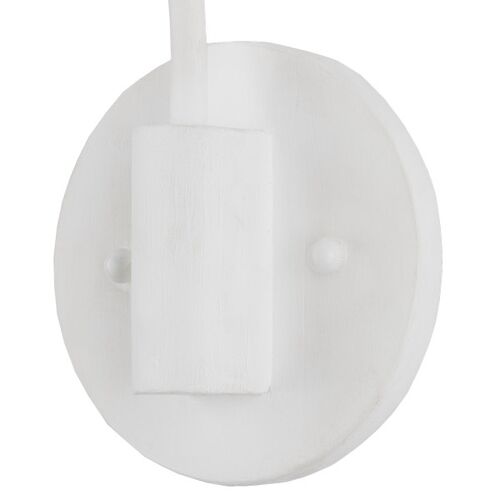 Basket Swing Arm Wall Sconce, Bleached Gesso White 2 Basket Swing Arm Wall Sconce, Bleached Gesso White