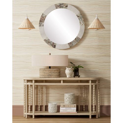 Basket Swing Arm Wall Sconce, Bleached Gesso White 5 Basket Swing Arm Wall Sconce, Bleached Gesso White